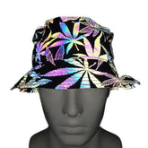 Punk Rock Hip Hop Style Colorful Reflective Bucket Hat